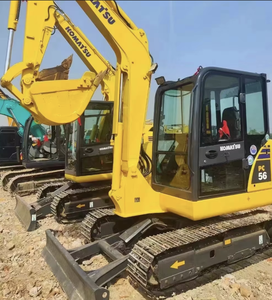 Miniexcavadora usada Komatsu PC56, excavadora pequeña de segunda mano, máquina excavadora usada Komatsu PC56. - Product Image 1