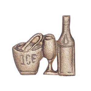 Anneau de serviette de créateur en aluminium pour mariage, anneau de mouchoirs décoratif de TABLE d'hôtel - Product Image 1