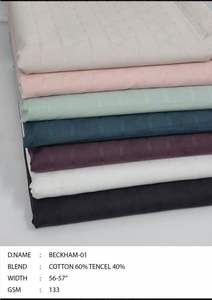 เสื้อคอตตอนผสมโพลีผ้าฝ้าย56 57สีทึบกว้าง105 135 /m ชุดแฟนซีและเครื่องแบบสำหรับสาวขายส่ง - Product Image 3