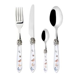 Cubiertos de acero inoxidable con acabado Chapado en Color dorado y mango elegante, cubiertos aptos para lavavajillas para uso en Hotel y cafetería, juego de 5 uds. - Product Image 6