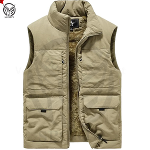 Chaleco Acolchado de Invierno para Hombre, con Cierre, 100% Poliéster, Ecológico, Cortavientos, de Secado Rápido - Product Image 4