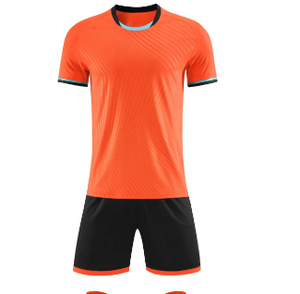 Vente en gros 140GSM 100% polyester maille personnalisée évacuation de l'humidité ensemble de football à manches courtes à séchage rapide - Product Image 3