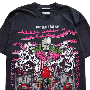 Vente directe du fabricant T-shirt à manches courtes décontracté de haute qualité pour hommes, style tendance grande taille - Product Image 2