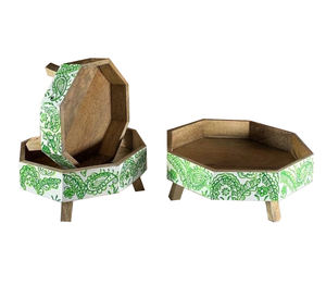 Restaurant Café Hôtels Plats De Service Alimentaire Fruits Café Plateau De Service Nature Personnalisé À La Main En Rotin En Bois Plateau De Service - Product Image 5