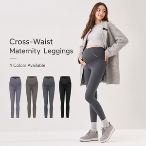 Pantalon de grossesse sans couture hiver, taille haute, doublé <span class=keywords><strong>polaire</strong></span>, soutien ventral, effet push-up, pour le yoga et l'extérieur - Product Image 1