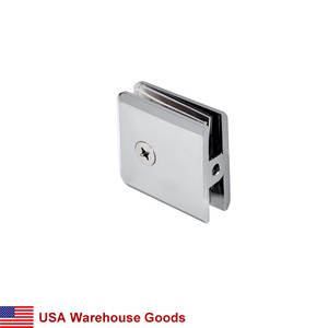 Pince à verre <span class=keywords><strong>de</strong></span> style trou dans le verre en laiton massif robuste pour porte <span class=keywords><strong>de</strong></span> <span class=keywords><strong>douche</strong></span>, entrepôt américain - Product Image 4