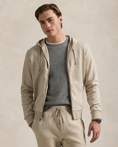 <b>Men</b> s beige zip hoodie and jogger set with <b>grey</b> <b>sweatshirt</b> for stylish casual comfort wear by Marfa International - Product Image 1