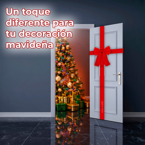 Lazo de Plástico Rojo para Decoración Navideña, para Puerta de Armario, Árbol y Hogar, para Envolver Regalos - Product Image 5