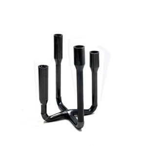 Newest Design Aluminum <b>Candle</b> Stand W/4 <b>Candle</b> for Christmas Lighting Decoration <b>Candle</b> Holder Matt <b>Black</b> Color - Product Image 1