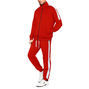 New Arrival Windproof Breathable Spring Streetwear Solid Gym Sports Wear Sets Track Suits Custom Training <b>Men</b> - Product Image 4