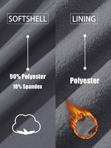 New <b>Fleece</b> <b>Lined</b> Softshell <b>Jacket</b> Winter Wear Shell Material Polyester Cotton Clothing Regular Softshell <b>Jackets</b> - Product Image 3