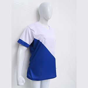Camiseta de Punto de Algodón 100% Orgánico para Mujer al por Mayor, de Alta Calidad, Corte Holgado, Diseño Personalizado con Cuello y Logotipo de Doble Color para Verano - Product Image 2