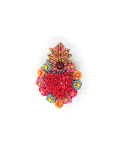 Broche d'arbre de Noël de broderie de perles de rocaille personnalisée à la main Broche perlée au design unique Cadeau de fête avec par glowin fashion - Product Image 6