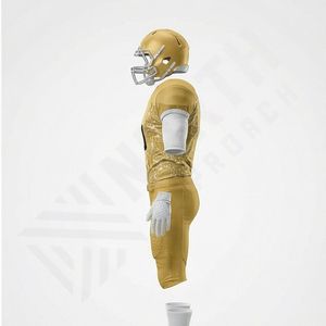 Vente directe d'usine, nouveau modèle d'uniforme de football américain, prix ajustable, respirant, manches courtes, vêtements de performance pour équipe - Product Image 3