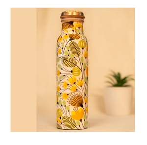 Botella de agua de cobre 950 ml a prueba de fugas para beber en la Oficina y el uso escolar botella de cobre a prueba de fugas venta personalizada - Product Image 1