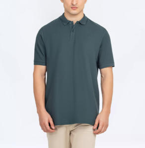 Polo de calidad superior para hombre, manga corta, ajuste Regular, tela de piqué de algodón, logotipo personalizado, bordado disponible - Product Image 6