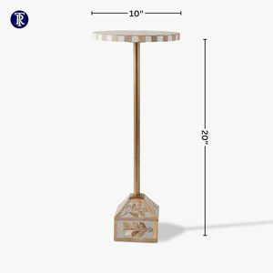 Table d'appoint décorative en fer et en vadrouille pour meubles de maison élégants et élégants au look haut de gamme - Product Image 2