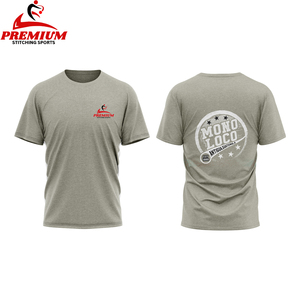 เสื้อยืดผู้ชาย ผ้าฝ้าย 100% 300 GSM คอกลม แขนสั้น พิมพ์ลายโลโก้ตามสั่ง คุณภาพสูง ระบายอากาศได้ดี เนื้อผ้าหนา - Product Image 5