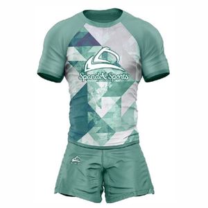 Venta al por mayor equipo universitario conjunto de ropa juvenil ropa deportiva uniforme de rugby 100% poliéster - Product Image 2