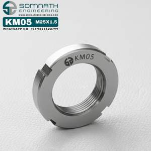 ตัวล็อค KM05น๊อตตัวล็อกเพลาแบบเมตริกที่แม่นยำ M25X1.5สำหรับยึดสเตนเลสสตีล - Product Image 6