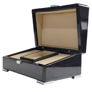 Tinh Tế Sang Trọng Bao Bì Hiển Thị Đàn Piano Sơn Mài Lưu Trữ Quà Tặng Đồng Hồ Bằng Gỗ Tổ Chức Hộp Gỗ - Product Image 3