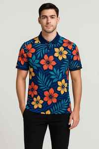 Manufacturers Custom logo Customise Design Polo Shirt 97% Cotton <b>3</b>% Spandex Breathable Men Sublimation Printing Polo Shirts - Product Image 6