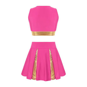 ชุดเชียร์ลีดเดอร์จากโรงงานผู้ผลิต ชุดเชียร์ลีดเดอร์ยืดหยุ่น รุ่นใหม่ปี 2025 ออกแบบเองได้ โลโก้สั่งทำได้ ผ้าโพลีเอสเตอร์ 100% - Product Image 3