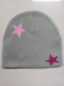 Fábrica BSCI invierno cálido Unisex personalizado promocional acrílico Jacquard Logo Rebersible sombrero Beanie Toque sombrero - Product Image 5