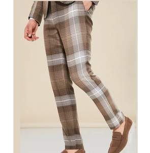 Pantalon décontracté d'affaires pour hommes, pantalon à taille élastique, respirant, toile de qualité, pantalon formel non tissé sur mesure pour le printemps et l'automne - Product Image 6