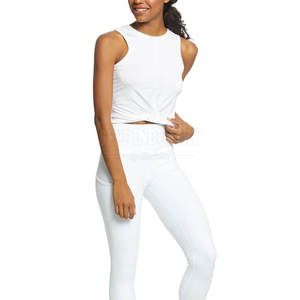 Meilleures ventes Top court de yoga respirant sans couture pour femmes, Vente en gros de vêtements de yoga de haute qualité avec logo sur le devant - Product Image 4