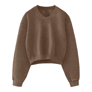 2025 Trending Vintage Winter Women's Oversized Hooded Sweatshirt Casual Long Sleeve Pullover <b>Tops</b> with Jersey Fabric Front Logo - Product Image 2