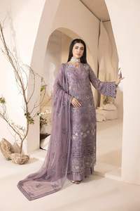 Latest Pakistani Indian Style Chiffon Party <b>Dress</b> for Women Customized Embroidered Salwar Suit New Design for Ladies' Parties - Product Image 3
