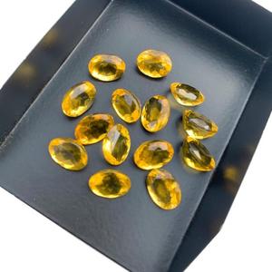 หินสีเหลืองซิทรีนธรรมชาติทรงรีหินหลวม AA + เครื่องประดับเกรดแท้ทำให้พลังงานบวก - Product Image 2