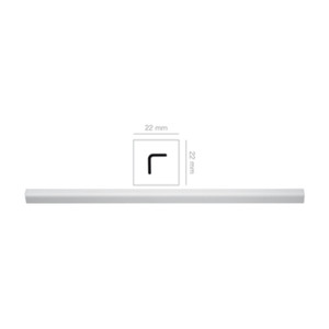 Paraspigolo de Polistireno HD Blanco 22x22 mm 3 m - Product Image 1