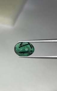 มรกตธรรมชาติพลอยรูปไข่ตัดเหลี่ยมเพชรพลอย - Product Image 2