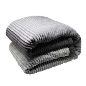 Manta de Sherpa Lisa 3D de Henry con Reverso de Corduroy Gris 150x200cm para Cama de Casa, Cama de Hospital, Decoración Festiva Navideña - Product Image 4