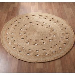 Alfombra de Yute Trenzada a Precio Económico, Alfombra Redonda de Yute para Sala de Estar o Dormitorio, Alfombra Redonda de Yute Hecha a Mano en India - Product Image 6