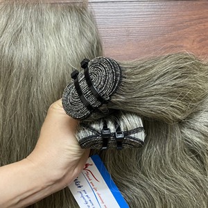 Tissage en lot naturel lisse gris brillant, Double étiré, 100 grammes - Product Image 5