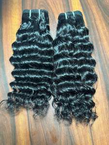 Calidad asegurada extensiones de cabello humano virgen indio textura suave y sin enredos estilo rizado en venta - Product Image 4