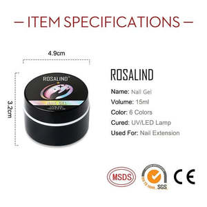 เจลทาเล็บ Rosalind UV Builder ขนาด 15 มล. คุณภาพระดับซาลอน ทำเล็บสวยที่บ้าน - Product Image 2