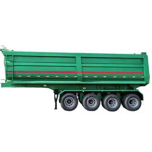 China 12 Meter <b>Long</b> 3 Axle 4 Axle 40Ton Cargo Side Tipper Dump Semi Trailer - Product Image 5