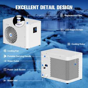 Enfriador de agua de 1 HP para inmersión en agua fría, compatible con bañera de hielo, entrega desde almacén en EE. UU. en 7 días laborables - Product Image 5
