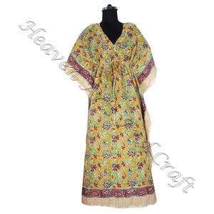 Robe de soirée pour femmes africaines, robes ethniques, robes kaftan pour femmes, longues robes kaftan/caftan, vêtements en coton, robe kaftan pour femmes KFCL048 - Product Image 4