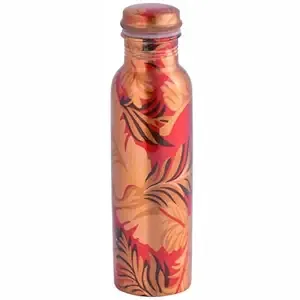 Hot Selling 2L Copper <b>Water</b> <b>Bottle</b> Hammered Design Shiny Polished for Travel for Students Direct Wholesale - Product Image 3