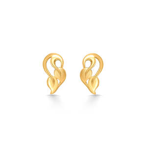 ต่างหูห่วงเพชรทอง 14k สำหรับผู้หญิงงานแต่งงานสไตล์น่ารัก - Product Image 2