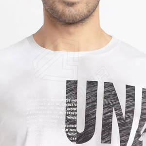 Camisetas de algodón para hombre Camisetas de peso pesado en blanco Impresión de alta calidad para hombre Popular con logotipo personalizado para hombre - Product Image 6