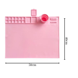 Alfombrilla de Arte de silicona con taza Alfombrilla de pintura de silicona Diseño extra conveniente - Product Image 1