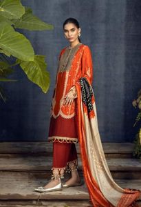 Robe de soirée musulmane brodée à manches longues pour femmes, tenue de mariage, de fête, punk, salwar, kameez, Kurti - Product Image 3