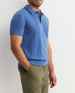 100% algodón de manga corta de gran tamaño para Polo, ropa informal con bordado personalizado e impresión digital, patrón sólido - Product Image 3