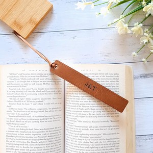 Mineti trống laserable giả da cá nhân Bookmark Laser khắc kỳ nghỉ đọc sách Quà Tặng tùy chỉnh cuốn sách người yêu Quà Tặng da - Product Image 5